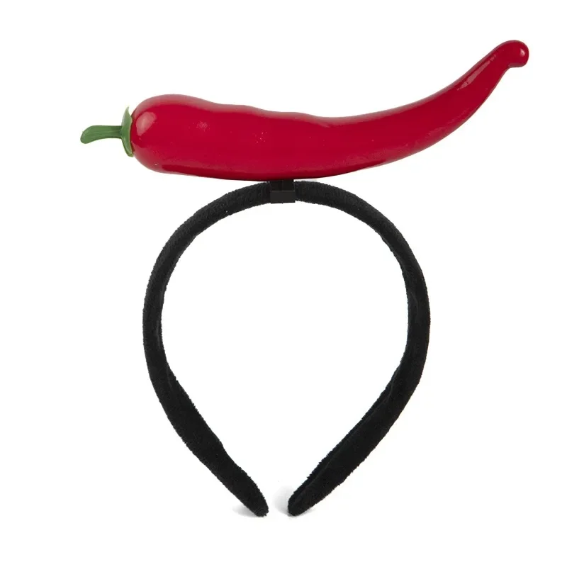 Simulation red pepper headband