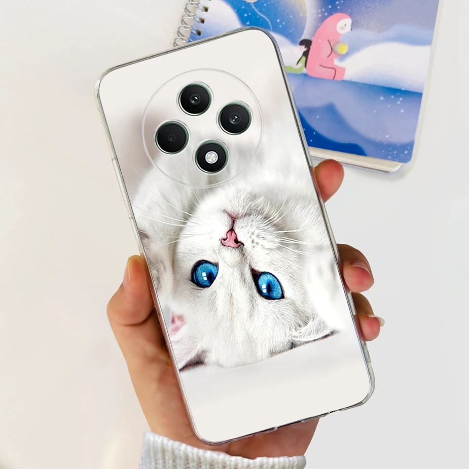 Cute Cat Cartoon Painted Soft Silicone Phone Case Cover