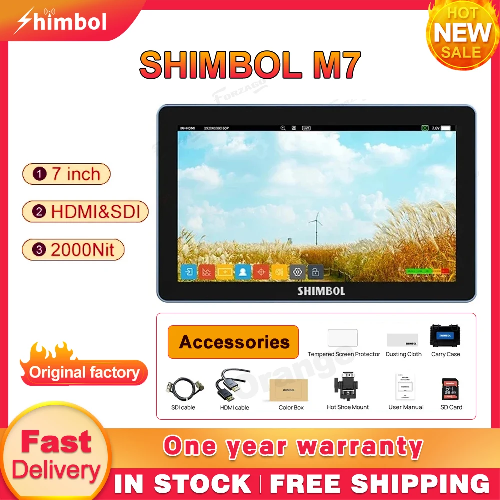 &middot;SHIMBOL M7 DSLR Camera Filed Monitor DCL-P3 Gamut IPS Screen