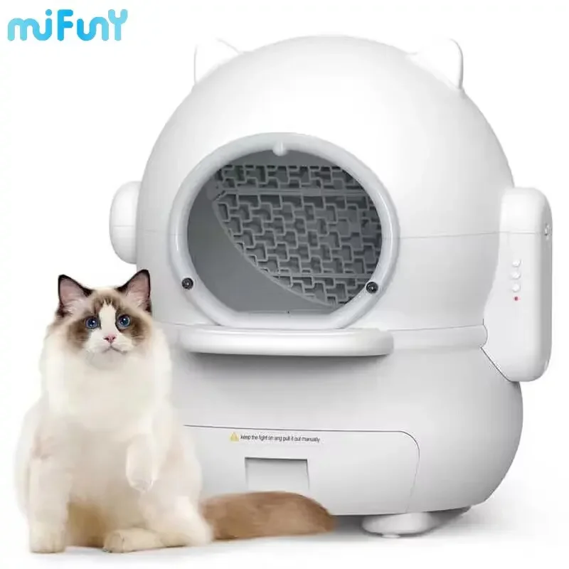 

MiFuny Automatic Cat Litter Box Self Cleaning Cat Toilet Smart Sterilization Deodorization Radar Induction Cat Box Removable