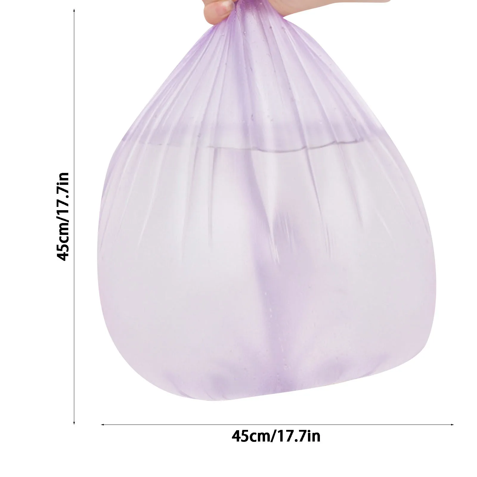 60Pcs Trash Bags 2 Gallon Handle Garbage Bags Trash Can Liners
