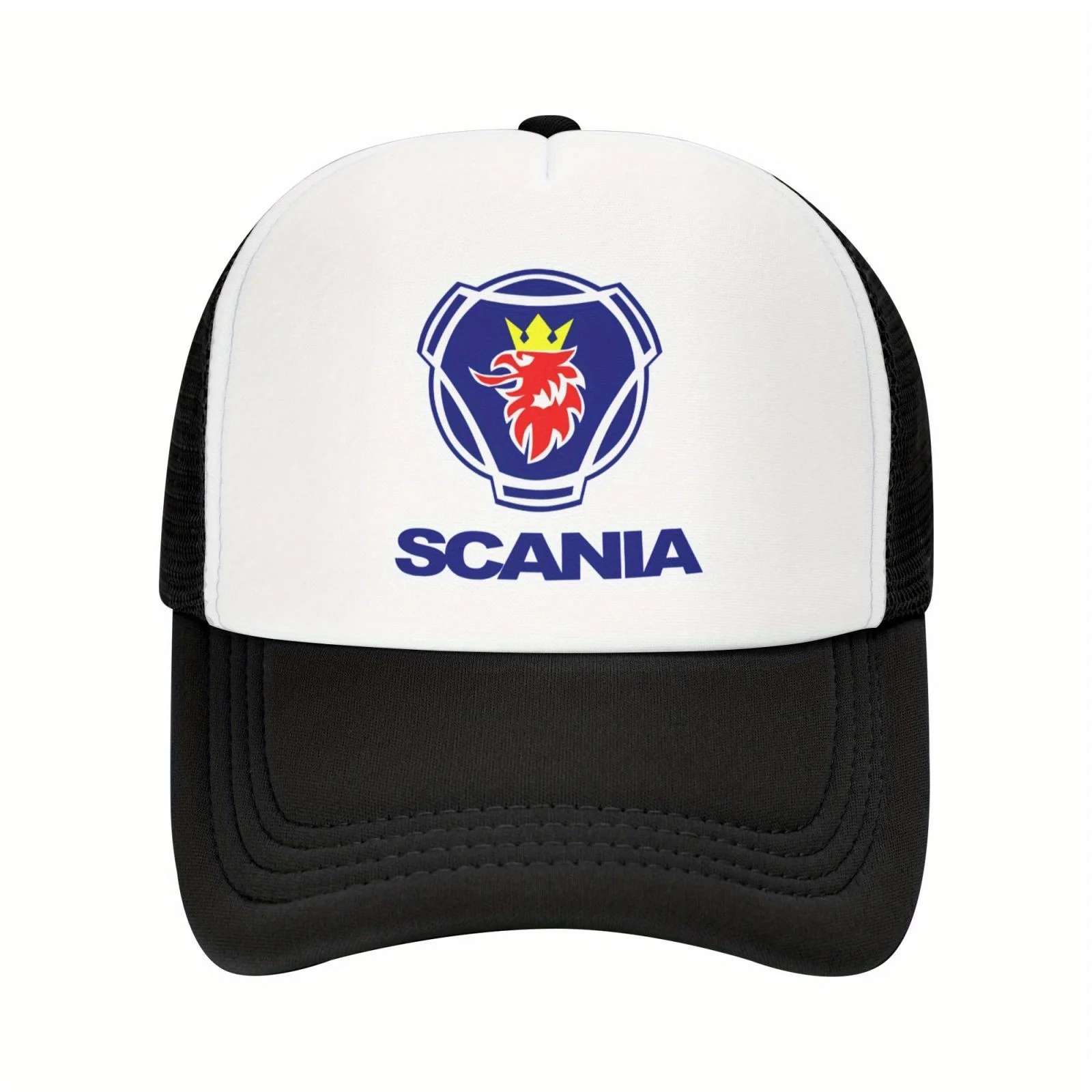 S-Scanias Accessories Mesh Baseball Cap Men Unisex Mesh-Back Breathable Sun-Protective Adjustable Trucker Hat All S 1pc