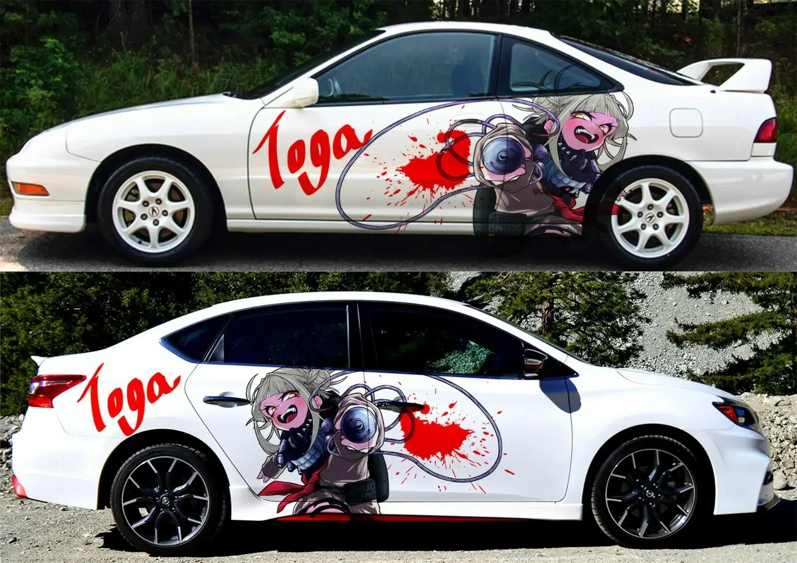 

My Hero Academia Toga Himiko Girl Car Door Side Decal Vinyl Sticker fit any car