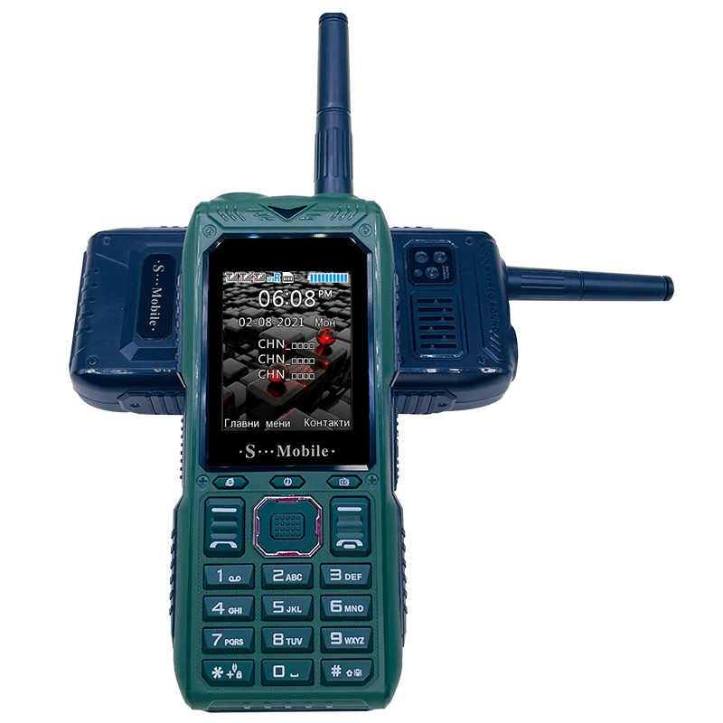 S555 Three Cards Three Standby Outdoor Mobile Phone Standby Long  Can Pull Up Antenna Signal Strongly Send Waist Clip