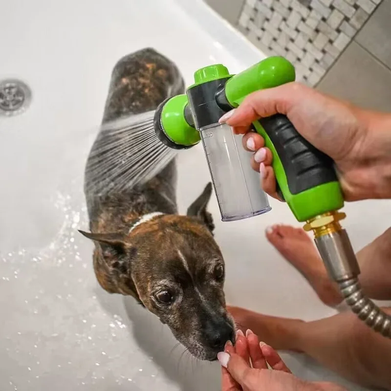 Pet Shower Nozzle Sprayer Hose dog shower Gun 3 Mode Adjustable Pet