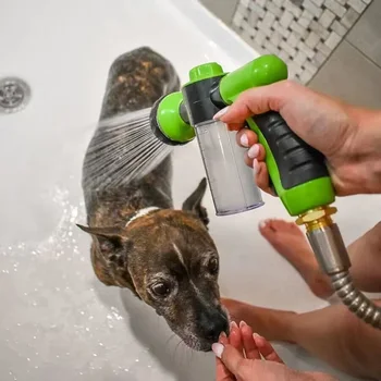 Pet Shower Sprayer – 3-Mode Adjustable Dog & Cat Bath Hose with Soap Dispenser 1