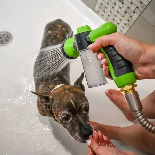 Pet Shower Sprayer – 3-Mode Adjustable Dog & Cat Bath Hose with Soap Dispenser 1