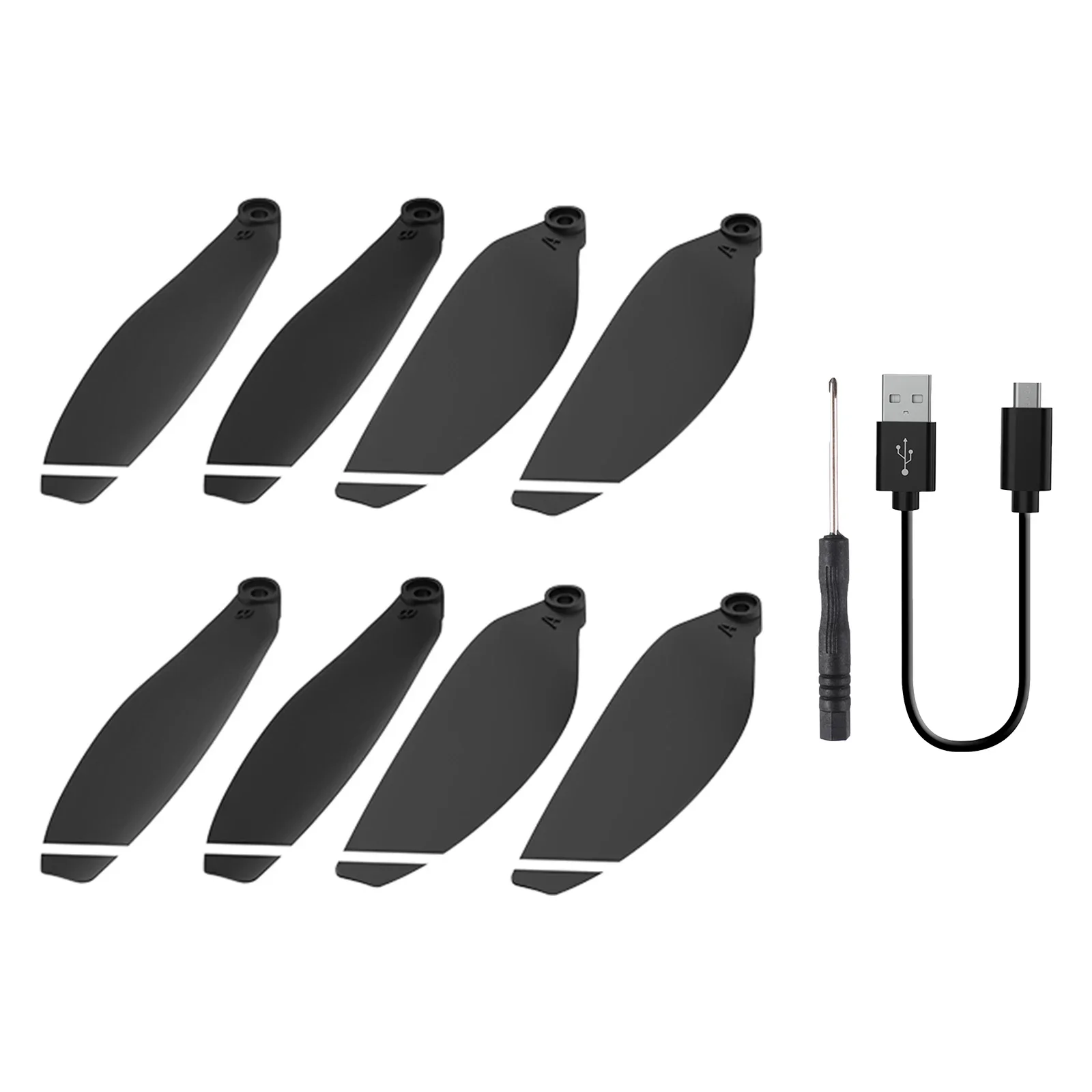 Drone Propeller Drone Propellers Drone Propeller Blades Propeller Replacement Parts Plastic Propeller Blades Lightweight Propeller Props Blade Replacement Kits Drone Blade Spare Parts for L900 Pro Se