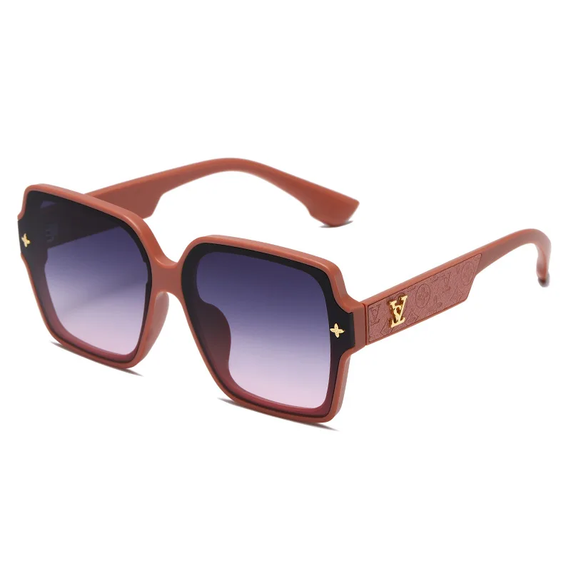 Polarized Sunglasses Retro Sunglasses Fashion Box Women's Luxury Personalized Sunglasses Outdoor UV Protection UV400 Large Frame Driving Glasses