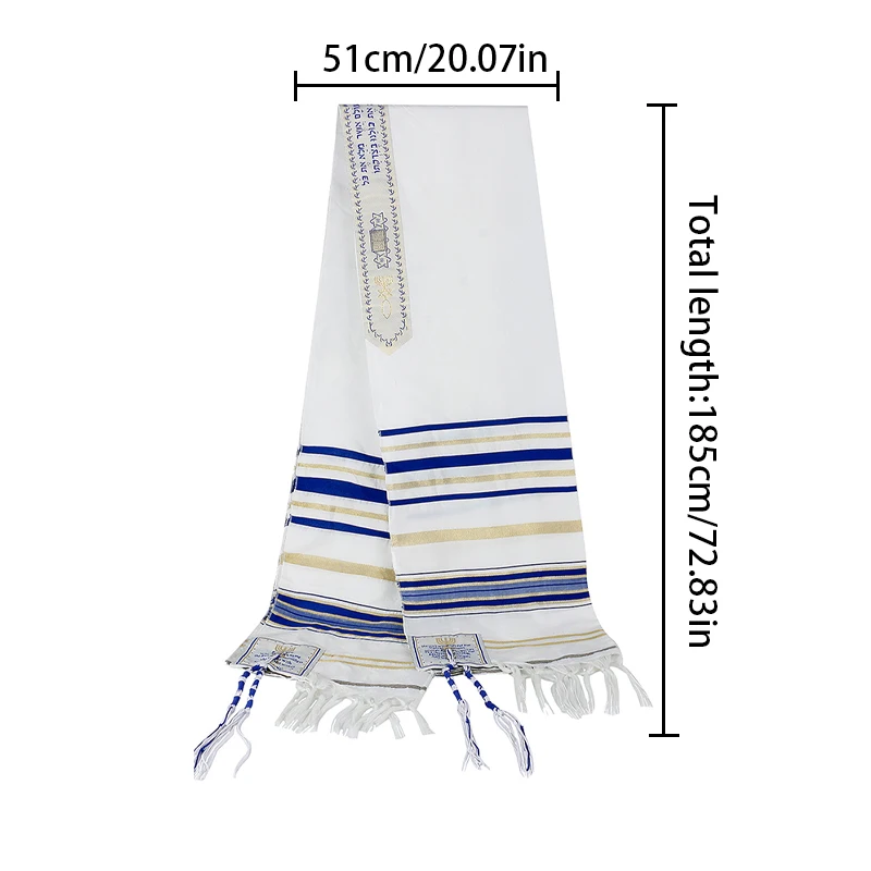 Israel Judaism Talit Prayer Scarf For Women Men Messianic Jewish Tallit Morning Prayer Shawl With Bag Tassels Wraps Scarves