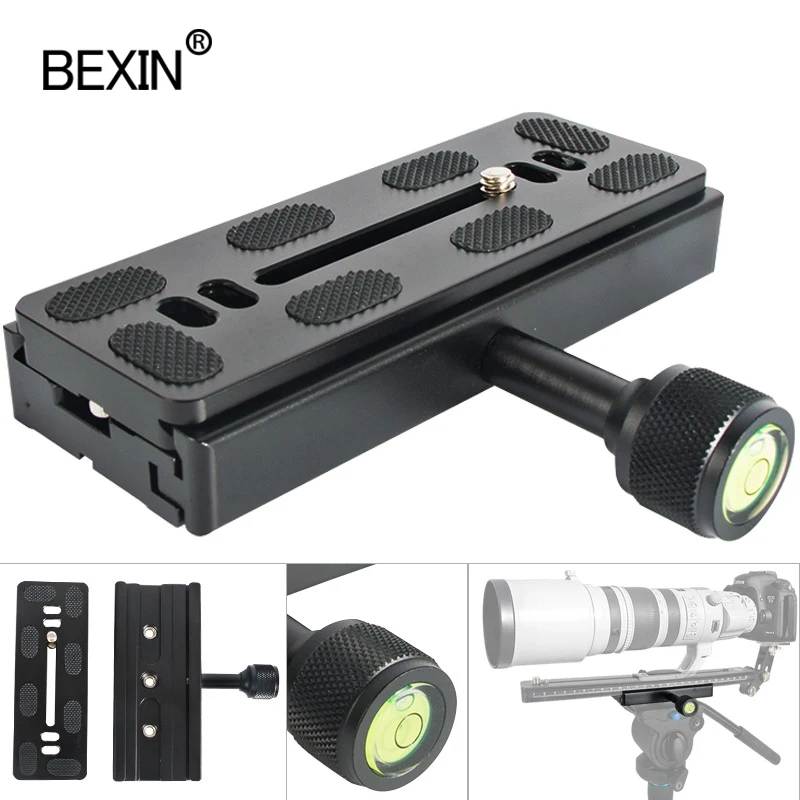 Camera Lens Support Quick Release Long Clamp Adapter Clip Arca Swiss Camera Tripod Head Monopod QR Quick Release Plate camera clamp camera tripod adapter camera mount plate tripod adapter mount