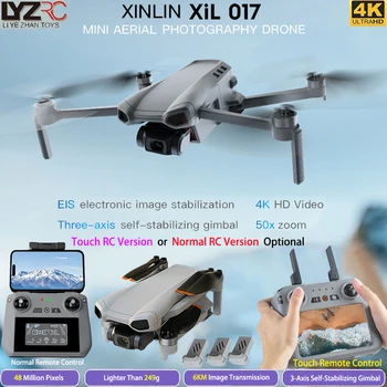 XINLIN XiL 017 Drone 4K HD Fotocamera Gimbal a 3 assi Touch Screen 249g Design ultraleggero Brushless EIS Elettronico RC Quadcopter Giocattoli