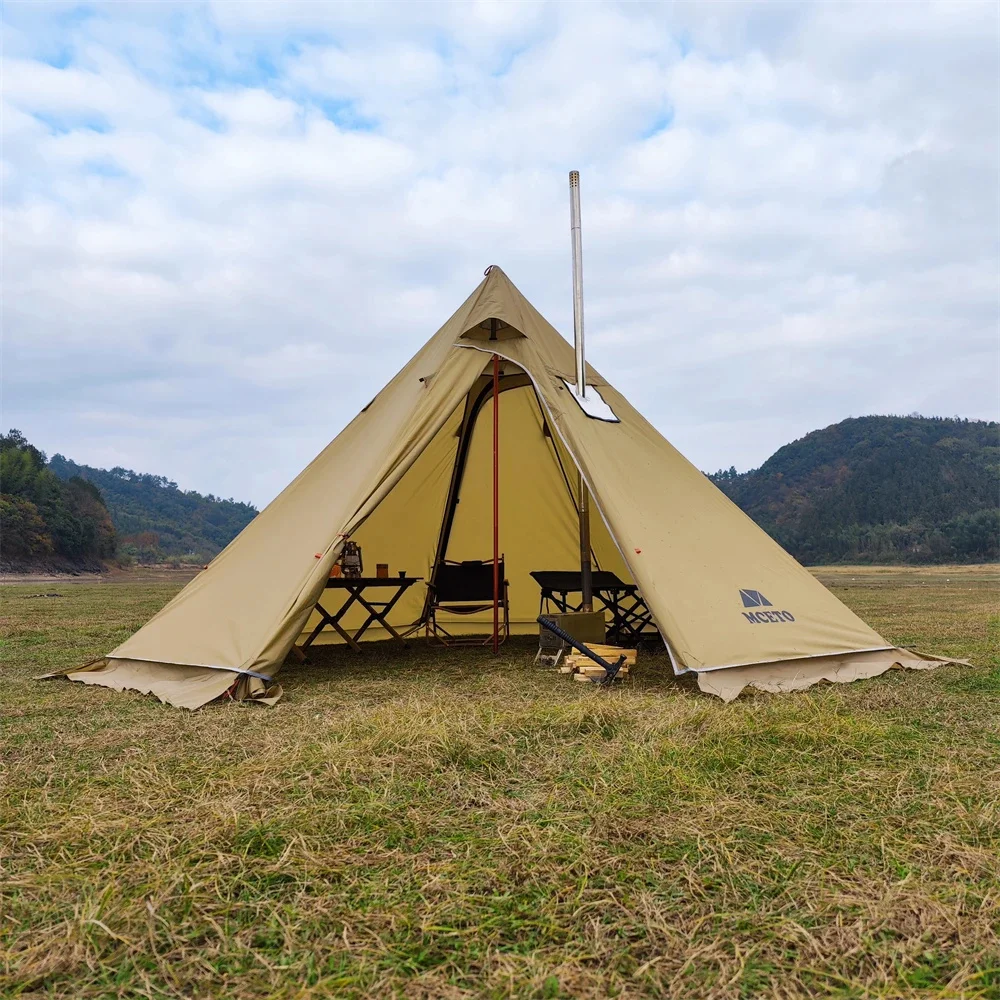 Camping Tent, 400PRO Pyramid Teepee for 3-4 Person