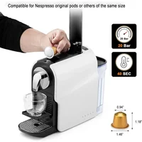 Pod Machine for Home, Compact Capsule Coffee Maker for Nespresso Original Pods, 20 Bar High Pressure Pump, Removable Water Tank 2