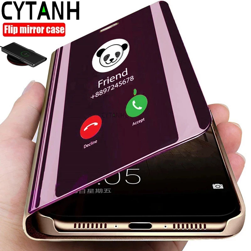 A12 Case Pu Leather Smart Window View Magnetic Flip Phone Covers For Samsung Galaxy A12 A 12 Sm-A125F/Dsn 6.5'' Book Stand Coque