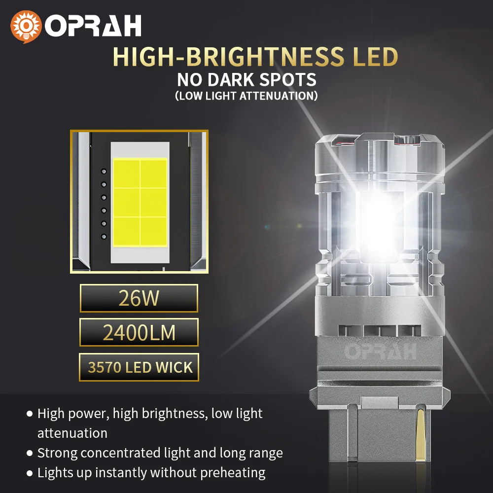 2pcs LED ڵ    3570SMD Canbus P21W 1156 1157 P21/5W 7440 W21W ȣ ǥ   극ũ   12V
