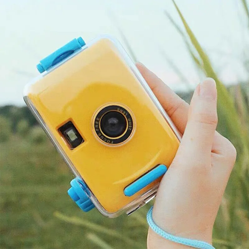 Hayamou Kids Reusable Underwater Waterproof No Disposable 35mm Retro Film Camera Film Cameras