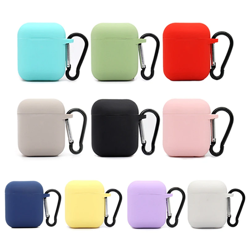 Custodia In Silicone Per Auricolari Per Apple Airpods Custodia 2 Accessori Per Cuffie Bluetooth Wireless Custodia Apple Air Pods 1 Cover Airpods 1/2