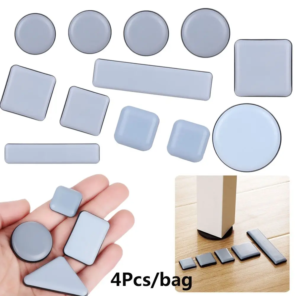4PcsSelfAdhesiveFloorProtectorMovingAntiabrasionMatFurniture