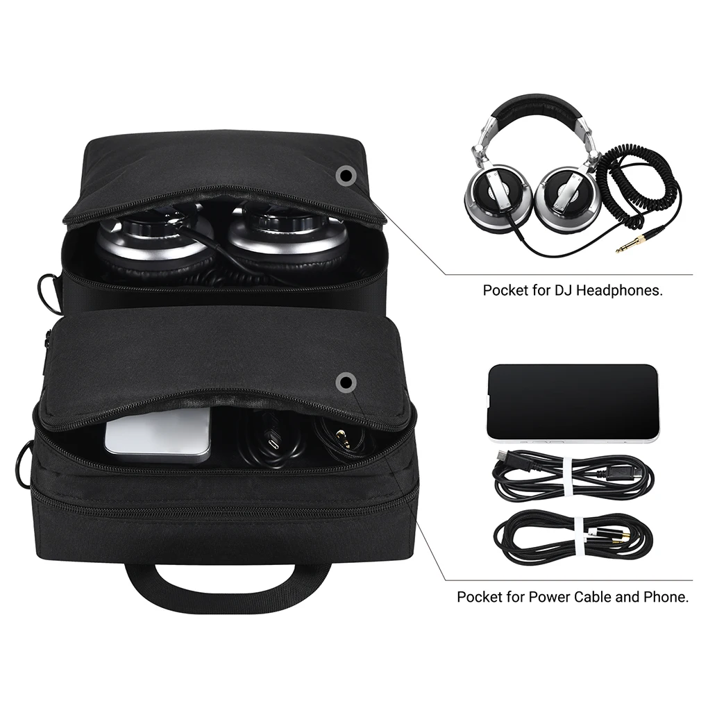 Travel Protective Bag for Pioneer DDJ- SR2 / DDJ- SR 1st Gen Anti-Scratch Protector Bag Shockproof Adjustable Shoulder Strap