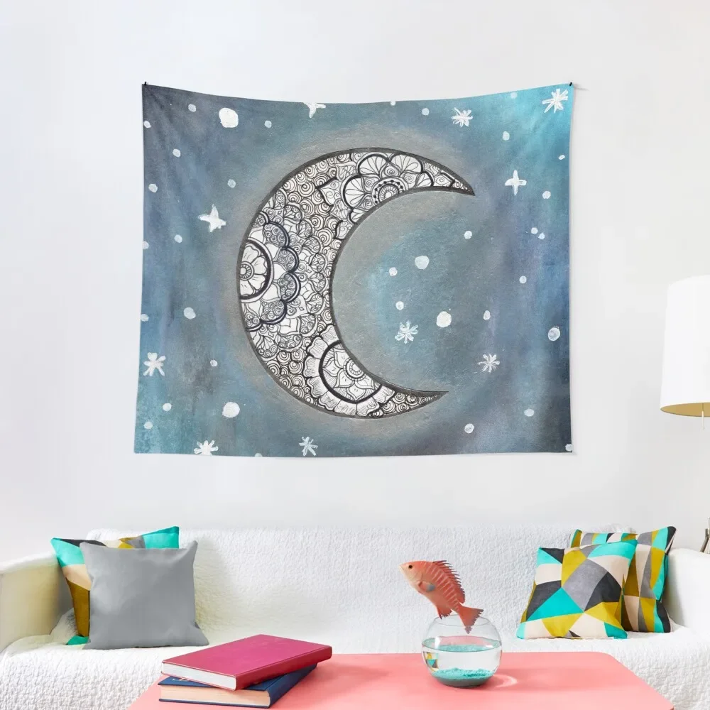 

Galaxy Moon: midnight Tapestry Things To Decorate The Room Room Decorator Cute Room Decor Tapestry