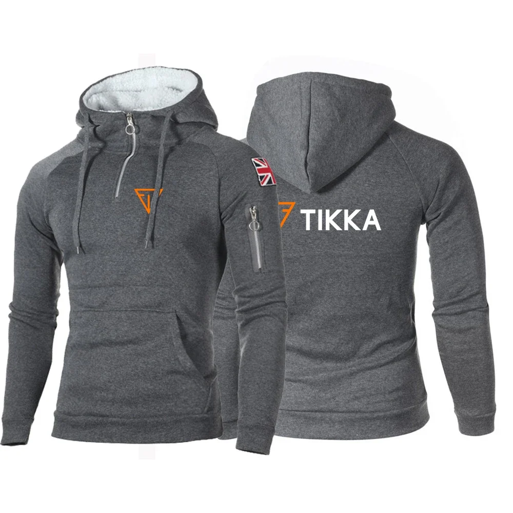 

Tikka By Sako Finland Firearms 2024 New Men's Hoodie Autumn And Winter Keep Warm Casual Coat Fashion Trend Fitness Sportswear