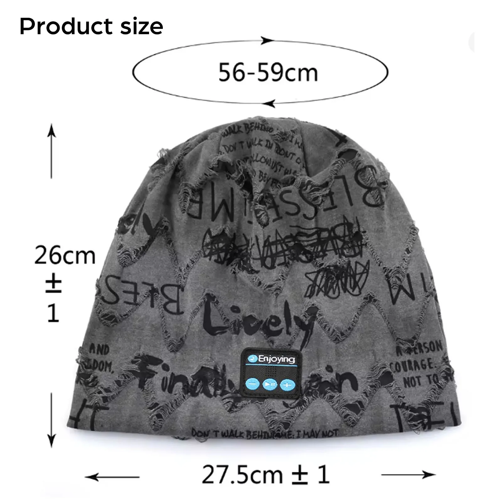 Wireles Bluetooth Headphones Outdoor Music Hat Headset Soft Comfortable Sports Sleeping Earphone Cap with Microphone Rechargeabl