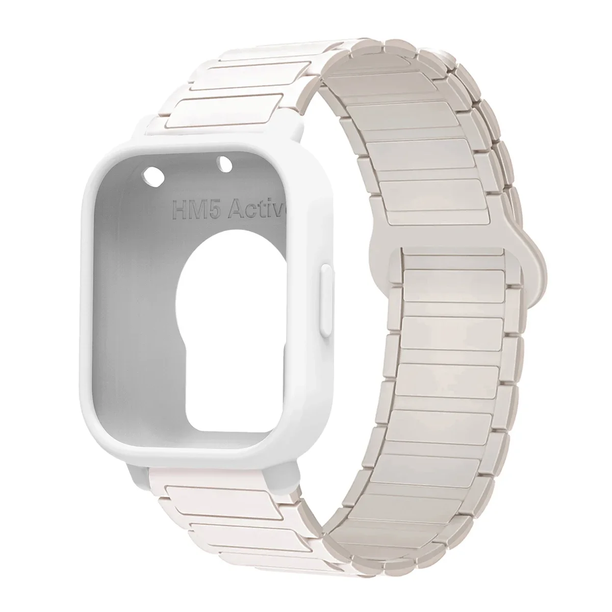 Enhanced Protective Case with Silicone Strap and Magnetic Sports Bands - Full Cover Screen TPU Soft Shell