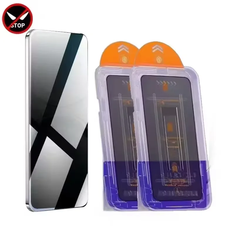 2-Pack Privacy Tempered Glass Anti-Spy Dust-Free Installation Screen Protector