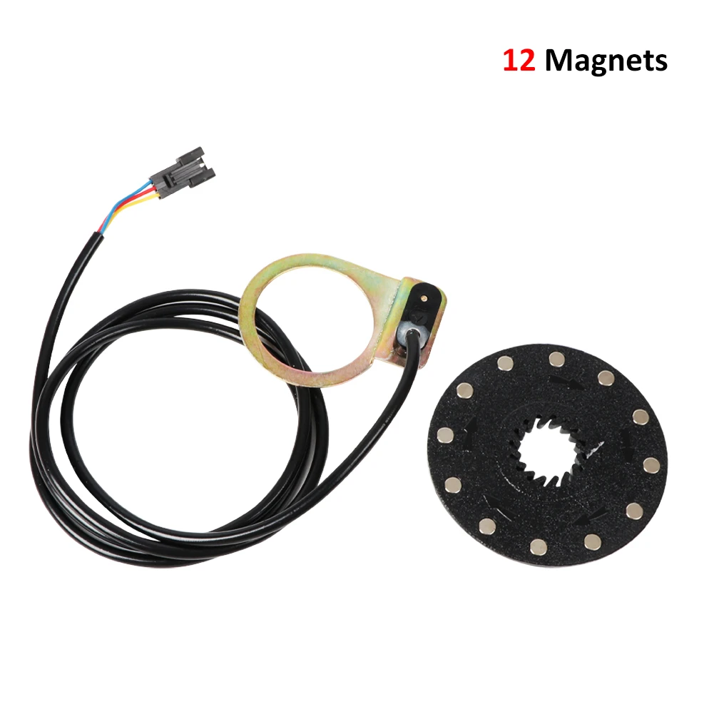 

5/8/12 Magnets Electric Bicycle Pedal PAS System Assistant Sensor Speed Sensor Alloy Pulse Assist Sensor E-bike Accessory
