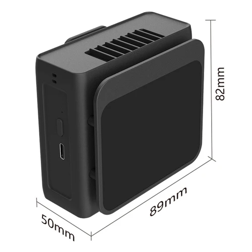 휴대용 USB 충전식 에어컨 걸이식 목 선풍기, 미니 전기 야외 스포츠 냉각 허리 클립 선풍기, 5000mA 6