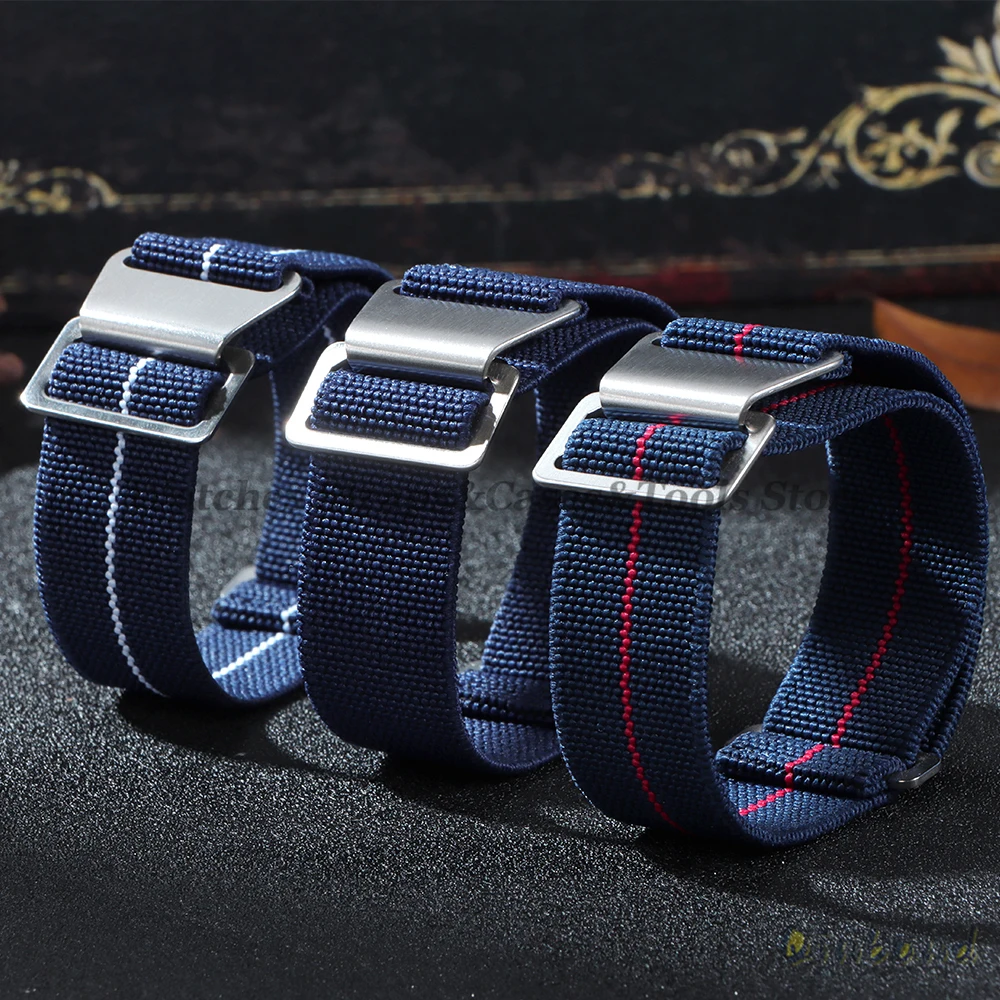 Elastic Nylon Sports Watch Band - Parachute-Style Strap (Multiple Sizes Available)
