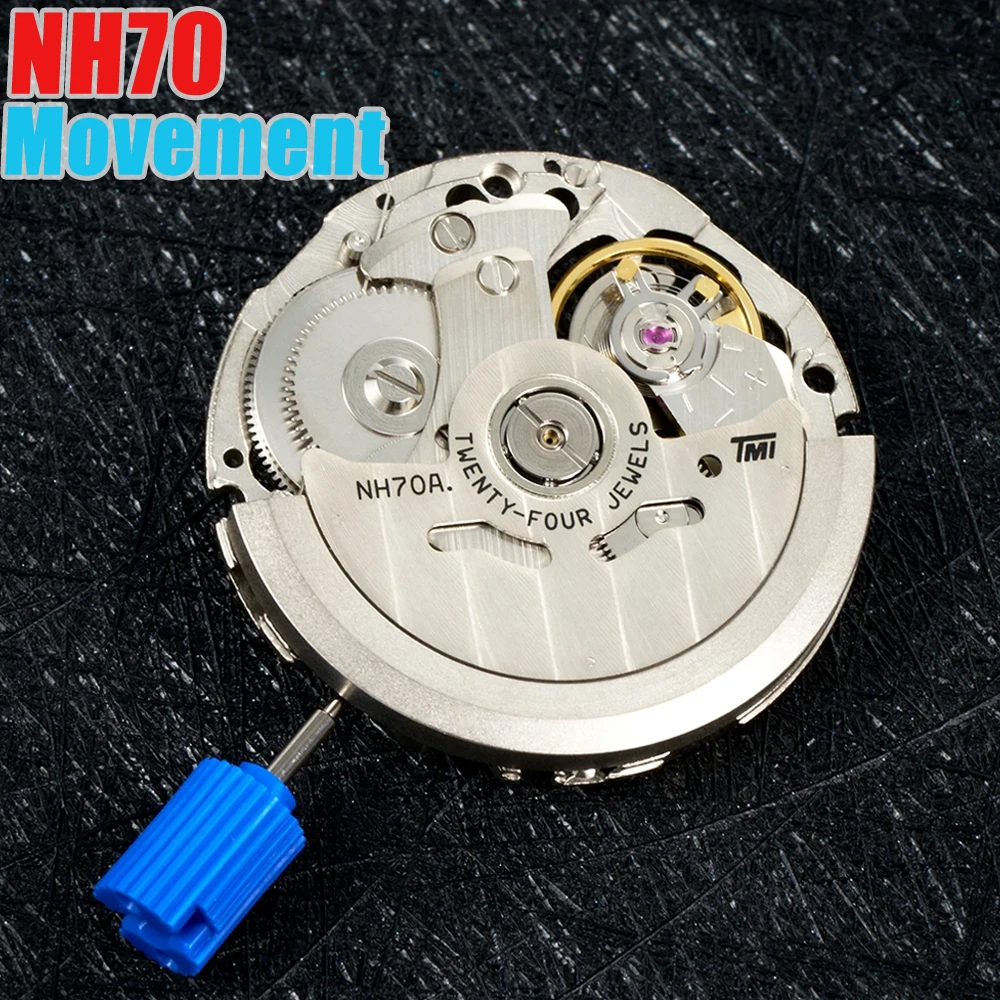 일본 정품 NH70 NH70A 기계식 무브먼트 24석 스켈레톤 메커니즘 개조 자동 시계 교체 부품
