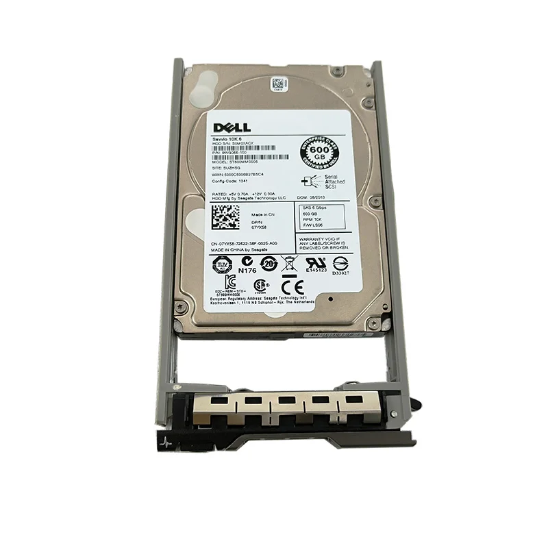 Original DELL New Savvio 10K.6 07YX58 with 8FKXC ST600MM0006 600GB 10000 RPM 64MB 7YX58 SAS 6Gb/s 2.5 Server HDD 7YX58