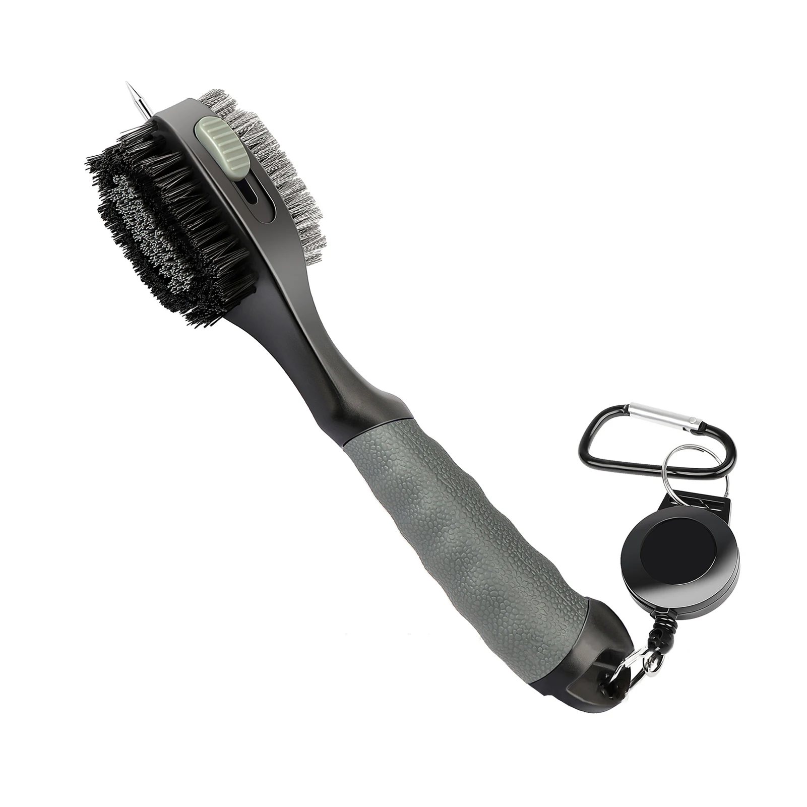 

Sports Outdoor Golf Club Brush Portable Tool Groove Cleaner Accessories Oversized Head Ergonomic Handle Dual Sided Rubber Grip