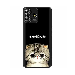 Sleek Black Silicone Protective Phone Case for Blade V50 Smart (00019)