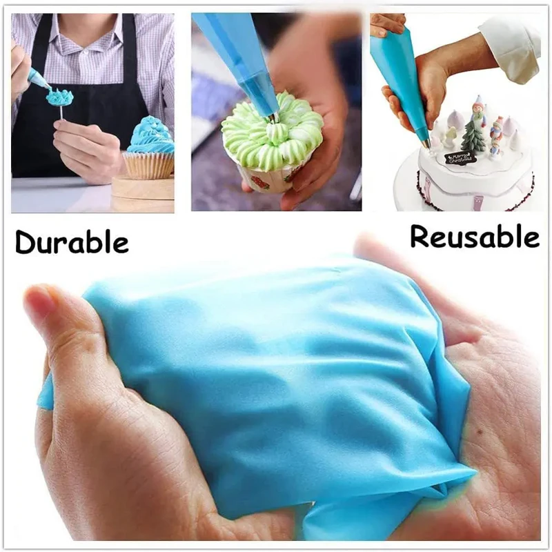 14/29 Pcs cake decorating tip set cake icing nozzles baking nozzle set cake decorating nozzle set pastry bag set Cream Nozzles Set Kitchen Bakery Cake Icing Piping Cream Cake Decorating Tools Accessories Reusable Pastry Bags