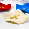 Creative Flocking Ceramic Storage Tray Irregular Wave Shape Tray Jewelry Storage Trays Household Small Item Storage Trays 3