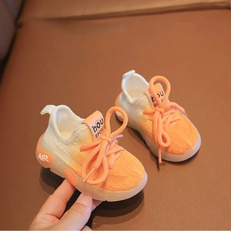 

1 To 3 Years Kids Shoes Tennis Children Lightweight Casual Shoes for Baby Girls Kids Boys Rubber Bottom Mesh Breathable Sneakers