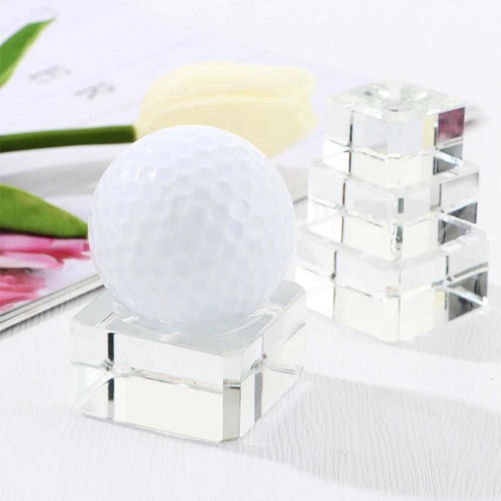 Description Picture 6 of item25/30/35/40mm Square Glass Crystal Sphere Base Transparent Support Pedestal Holder Ball Display Stand Home Decoration