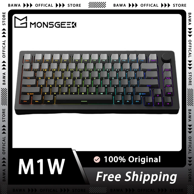 Monsgeek-M1w spマルチモードアルミニウムCNCメカニカルキーボード 