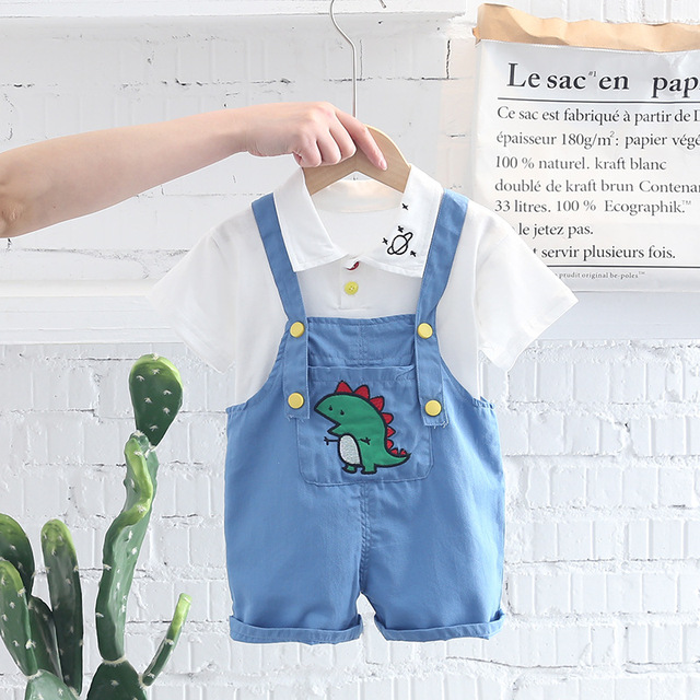 2022 New Tracksuit For Newborn Baby Boys Clothing Set For Kids 2Pcs Outfit Toddler Girls Sets 1-2-3-4 Years Summer Baby Suit