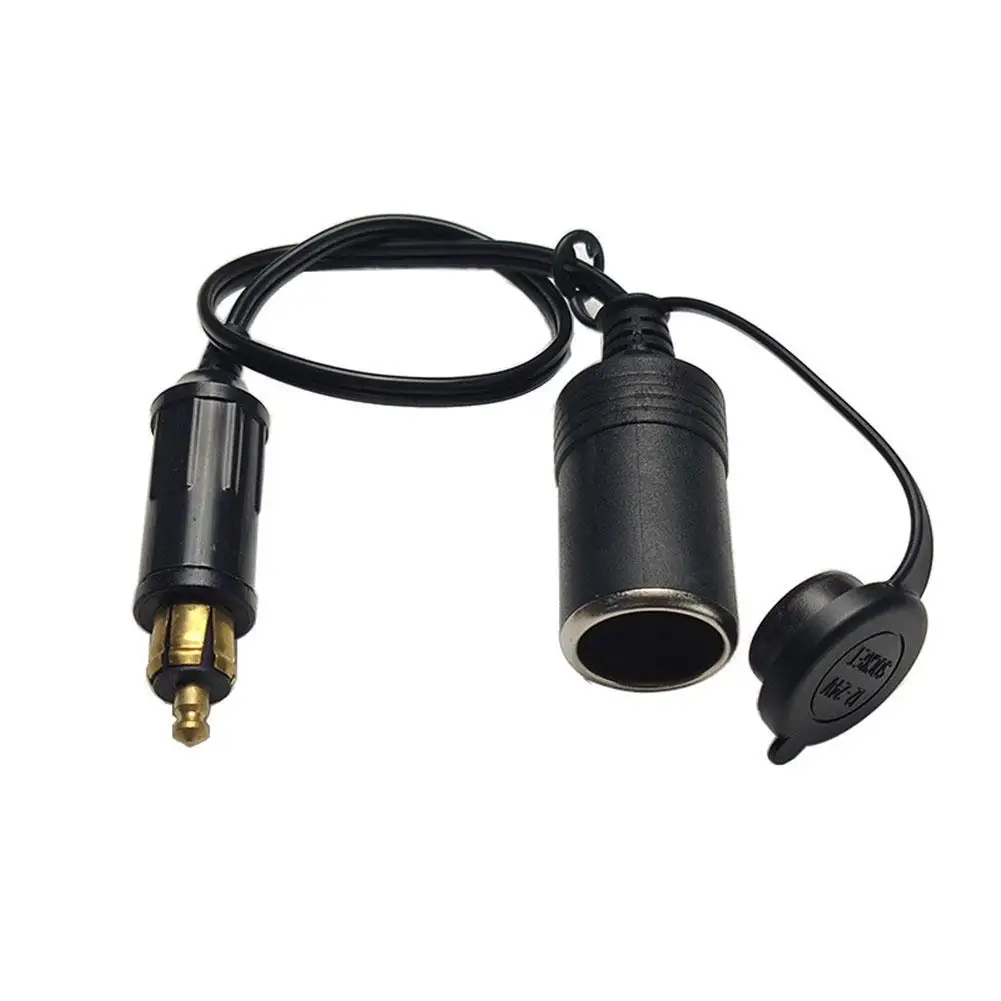 

Car Mounted Cigarette Lighter Plug DC 12V 24V Charger Socket Outlet Convert To Car Cigarette Lighter Adapter Power Lead Cable EU