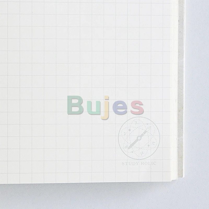 Mark's STUDY HOLIC A5 Notebook, 5mm Grid Paper Pad, Soft Cover Eco-Friendly  Premium Recycled Cream Color Paper - AliExpress