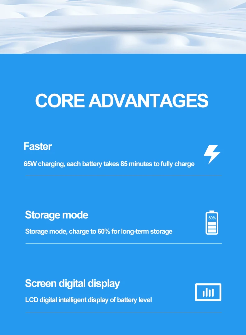Description Picture 3 of itemCharging Manager Digital Display Color Screen Charger Hub For DJI Mavic 3/Pro/Classic/Cine Battery Charger Accessories