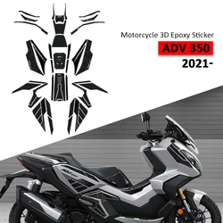 ADV 350 Stickers Motorcycle 3D Epoxy Sticker Protection Kit Tank Pad Anti Scratch Decal Non-slip For HONDA ADV350 2022 2023