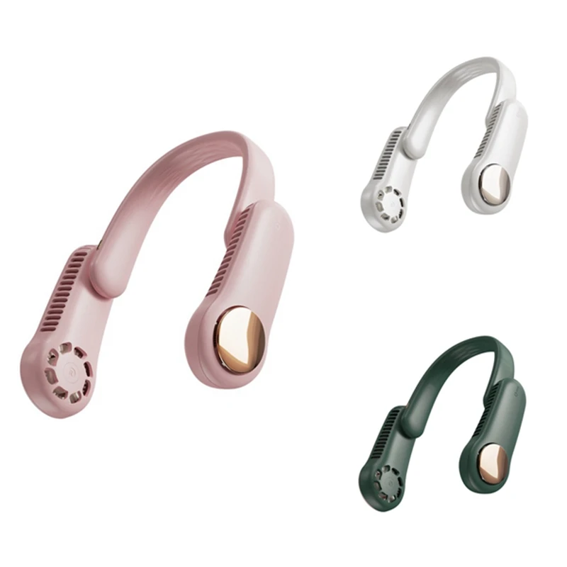 

Portable Neck Sports Fan,Wearable Personal USB Rechargeable Hand Free Lazy Neckband Fan For Office Outdoor Travel