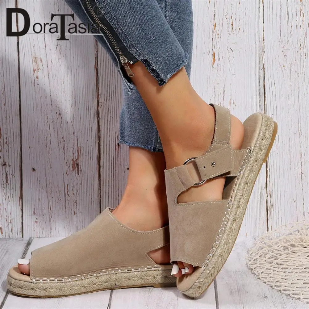 

Big Size 35-43 Brand New Female Summer Solid Gladiator Sandals Fashion Platform Flat women's Sandals Casual Comfy Shoes Woman