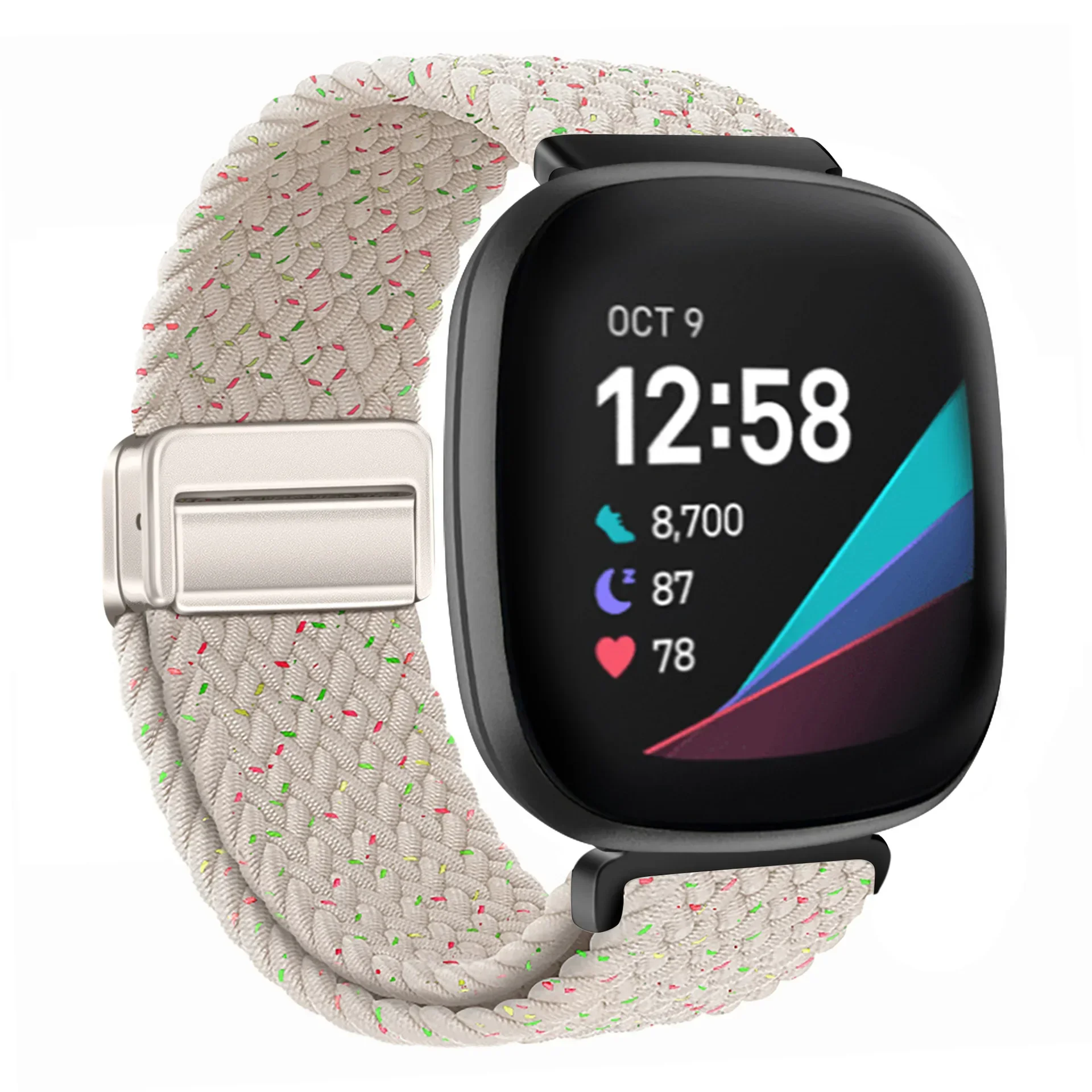 Magnetic Buckle Nylon Strap for Smart Watches - Replaceable Wristband Accessory