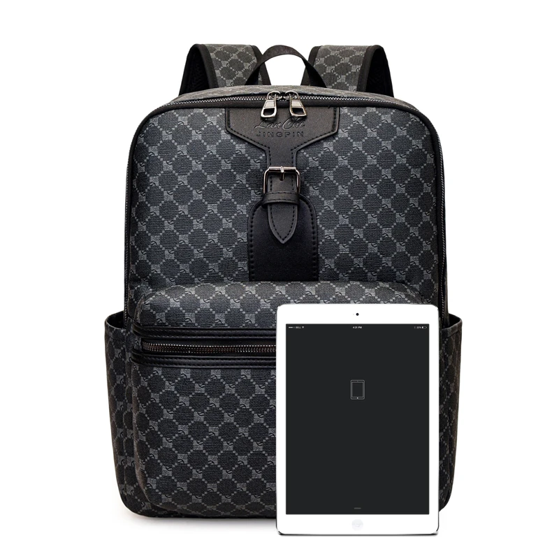 Zaino da Uomo alla Moda, Grande Capacità, Impermeabile, per Viaggi, Alta Qualità, Borsa per Computer, Versatile, per Studenti e Scuola - immagine 2